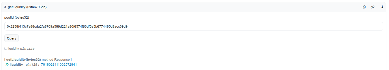 Hàm getLiquidity() của Uniswap V4