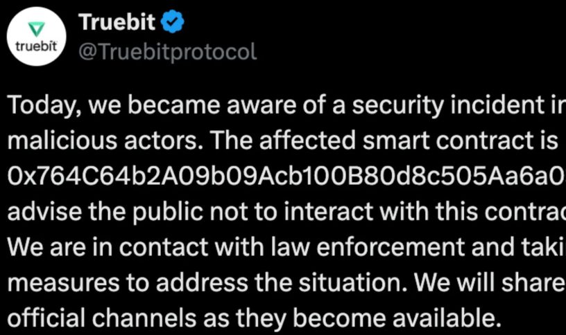 Phân tích lỗ hổng hợp đồng của giao thức Truebit khiến 26.44 triệu đô la bị đánh cắp