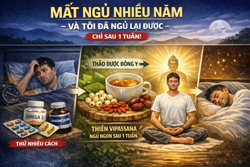 Mất ngủ nhiều năm – Và tôi đã ngủ lại chỉ sau 1 tuần