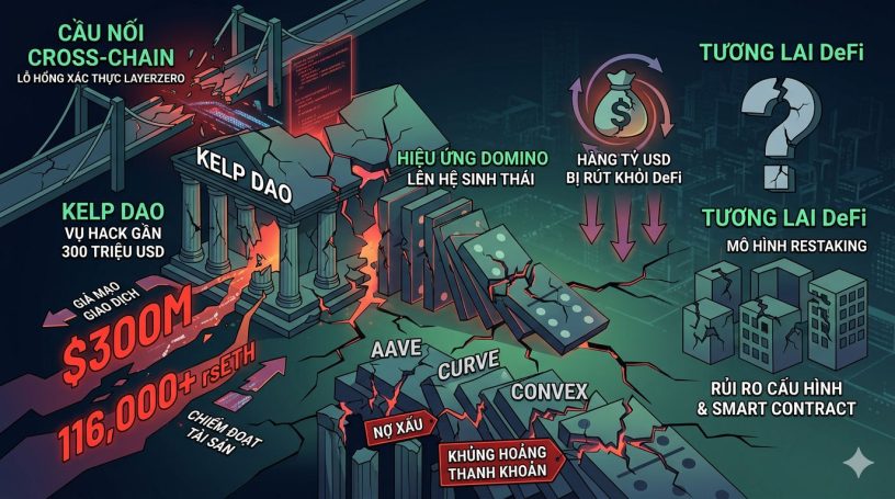 Cú sụp đổ 300 triệu đô: Kelp DAO và lỗ hổng 'chết người' làm rung chuyển DeFi 2026