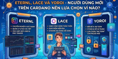 Eternl, Lace và Yoroi - Người dùng mới trên Cardano nên lựa chọn ví nào