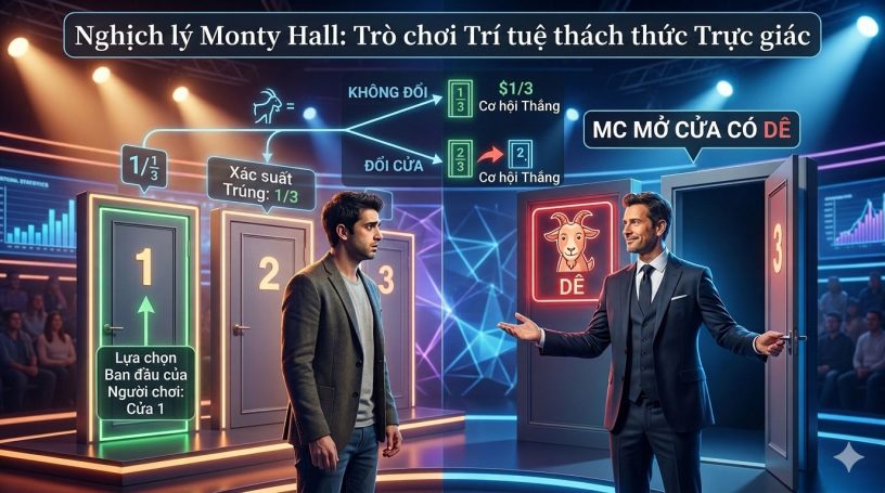 Cú lừa Monty Hall: Khi cả nghìn Tiến sĩ Toán học bị một người phụ nữ "dạy dỗ"