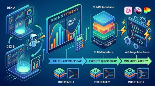 Riêng tư: Arbitrage: Tổng hợp các interface liên quan tới AMM V3, hay còn gọi là CLMM – Concentrated Liquidity Market Maker