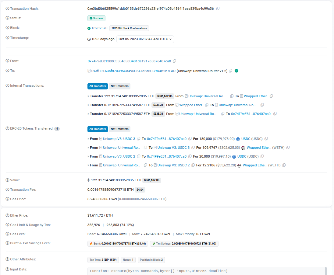 Tấn công JIT: Người dùng thực hiện một lệnh swap rất lớn